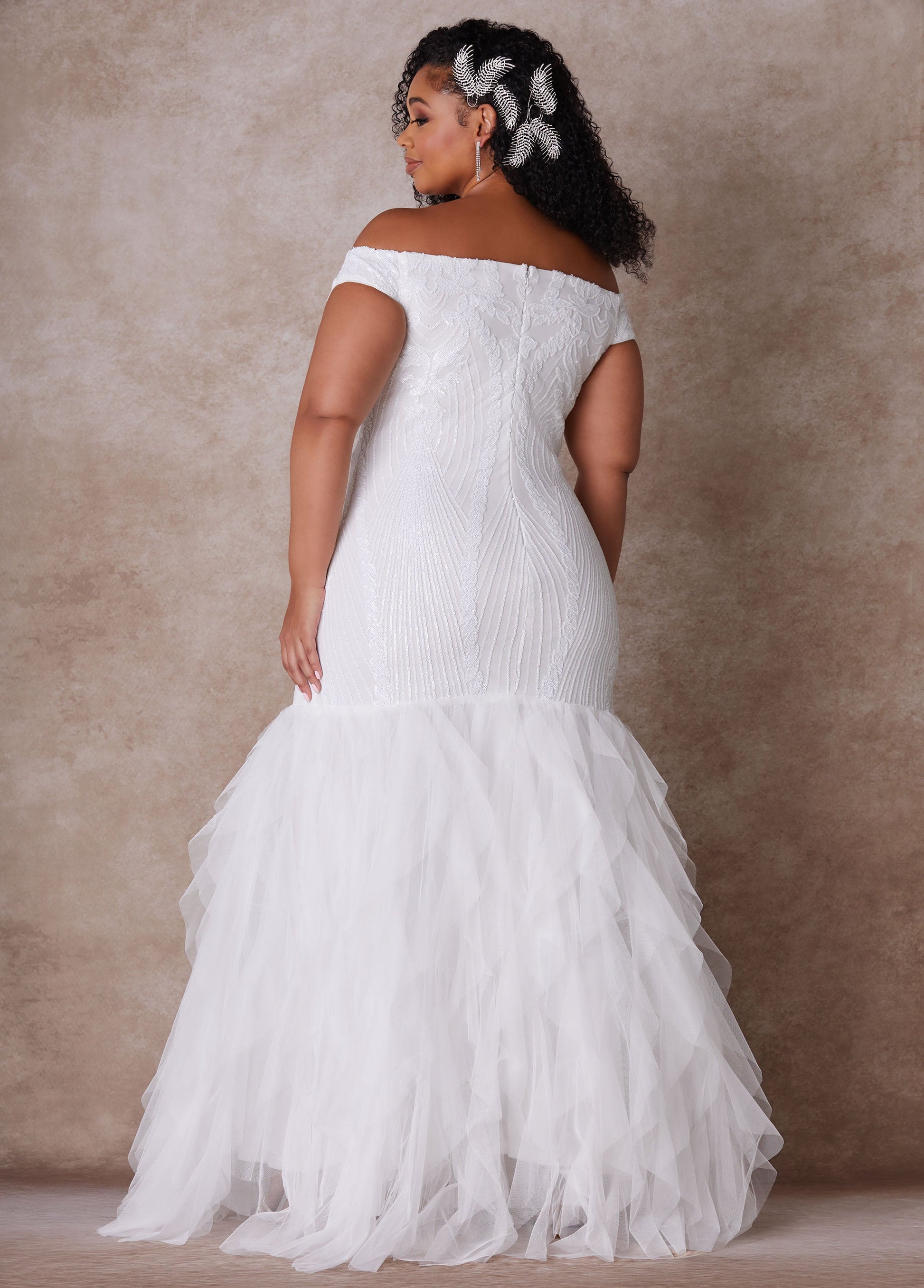 Ashley Stewart The Brynn Wedding Gown Egret