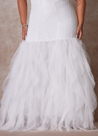 Ashley Stewart The Brynn Wedding Gown Egret