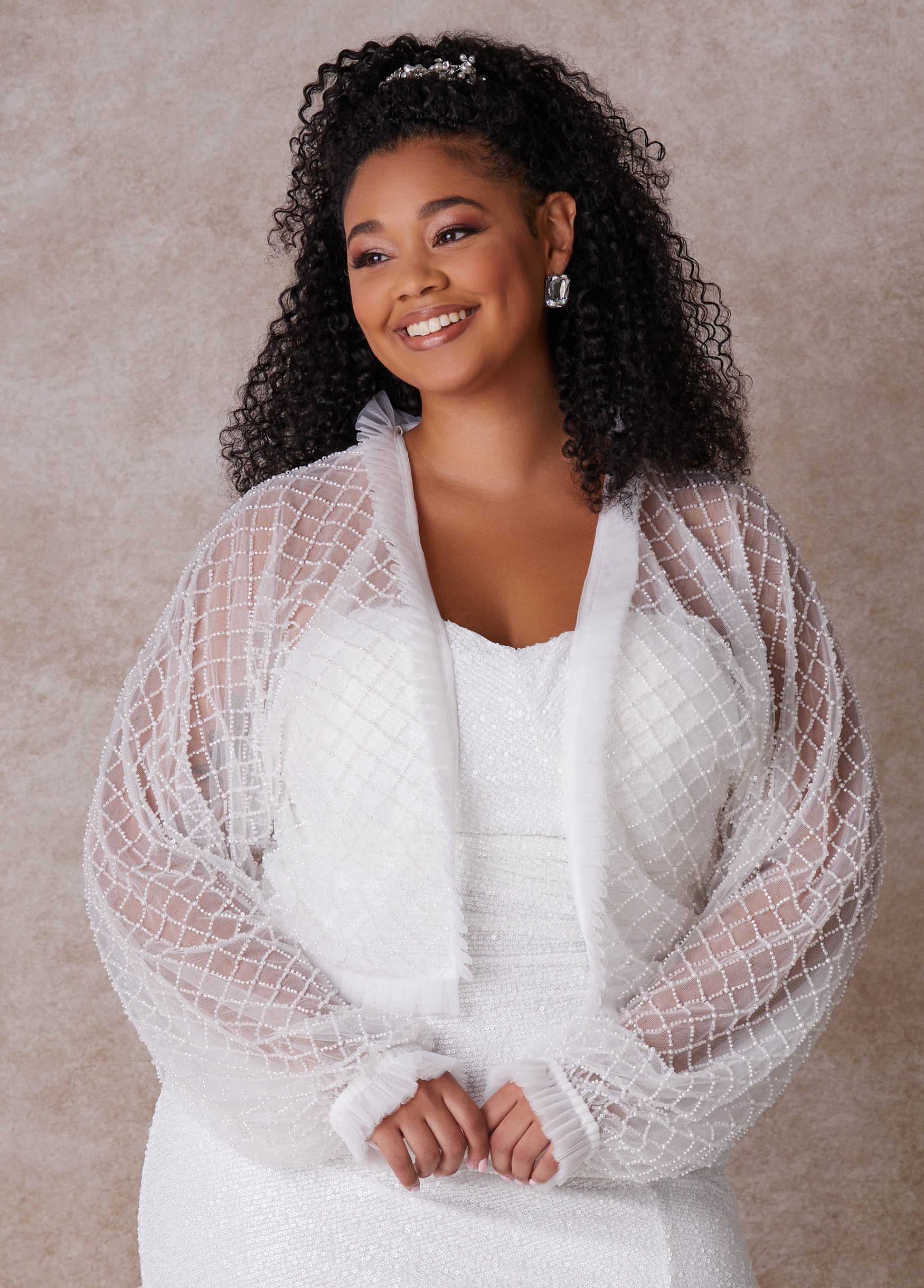 Ashley Stewart Plus Size Bridal Jacket Plus Size Bridal Fashion White
