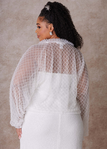Ashley Stewart Plus Size Bridal Jacket Plus Size Bridal Fashion White