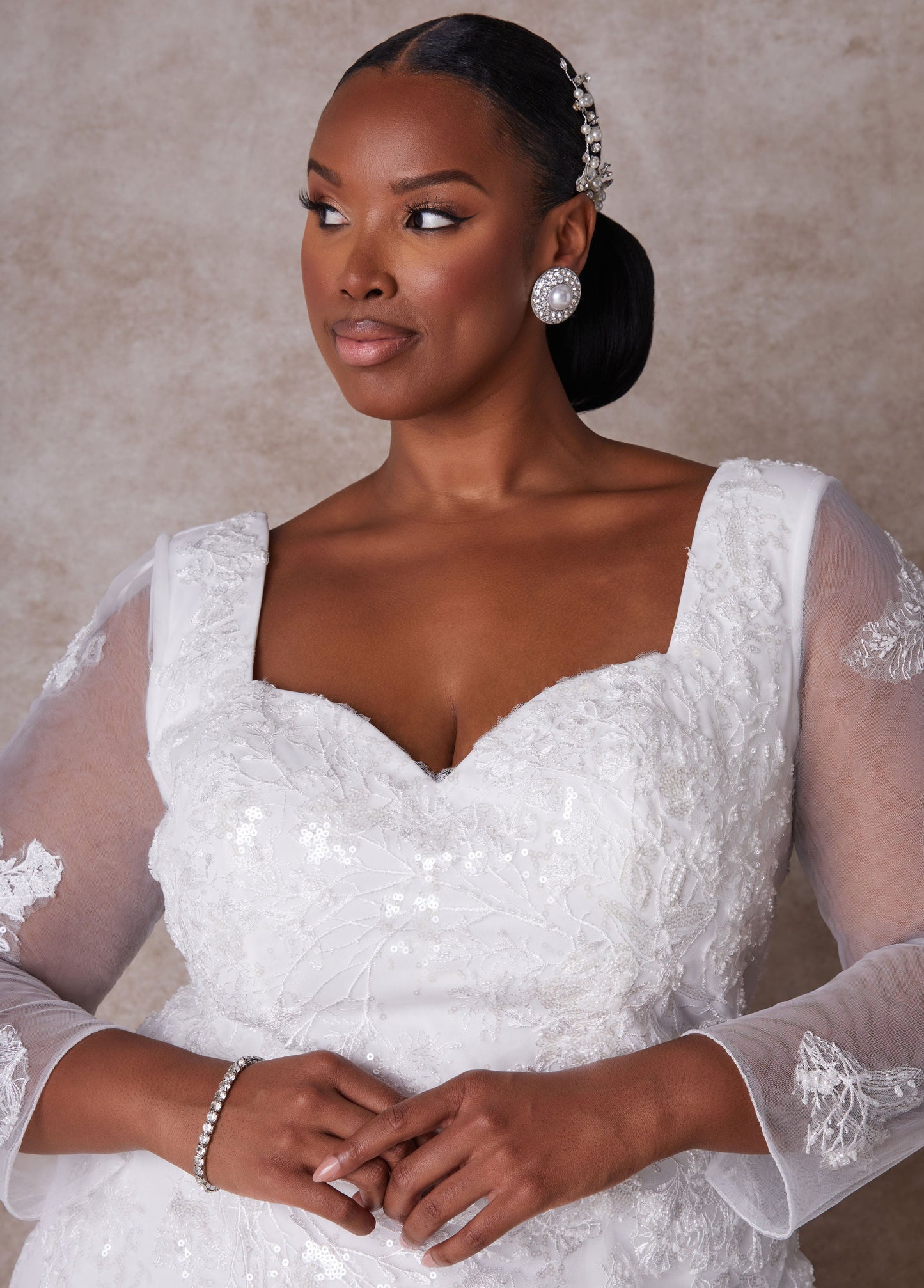 Ashley Stewart Plus Size Wedding Gown Plus Size Princess Gown Plus Size Bridal Fashion Egret