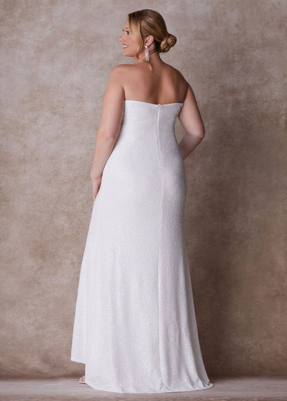 Ashley Stewart Plus Size Fitted Wedding Gown Plus Size Wedding Gown Bridal Fashion White