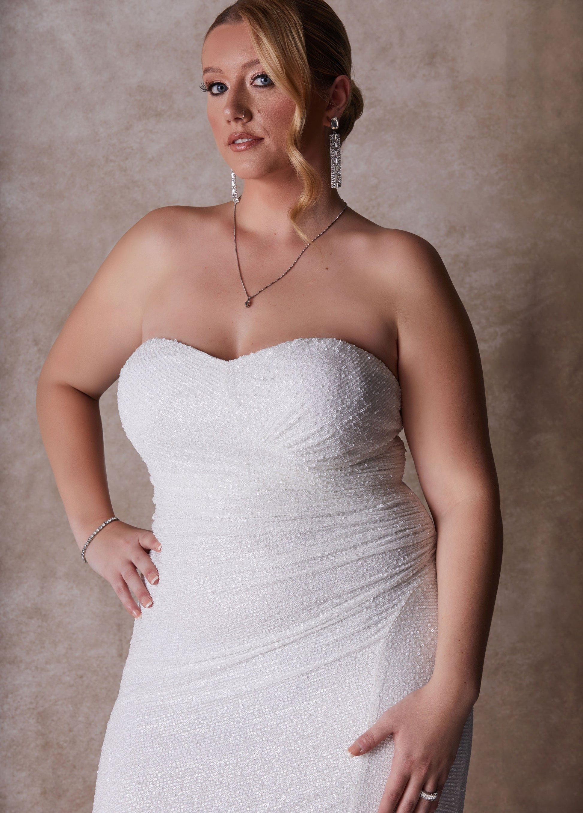 Ashley Stewart Plus Size Fitted Wedding Gown Plus Size Wedding Gown Bridal Fashion White