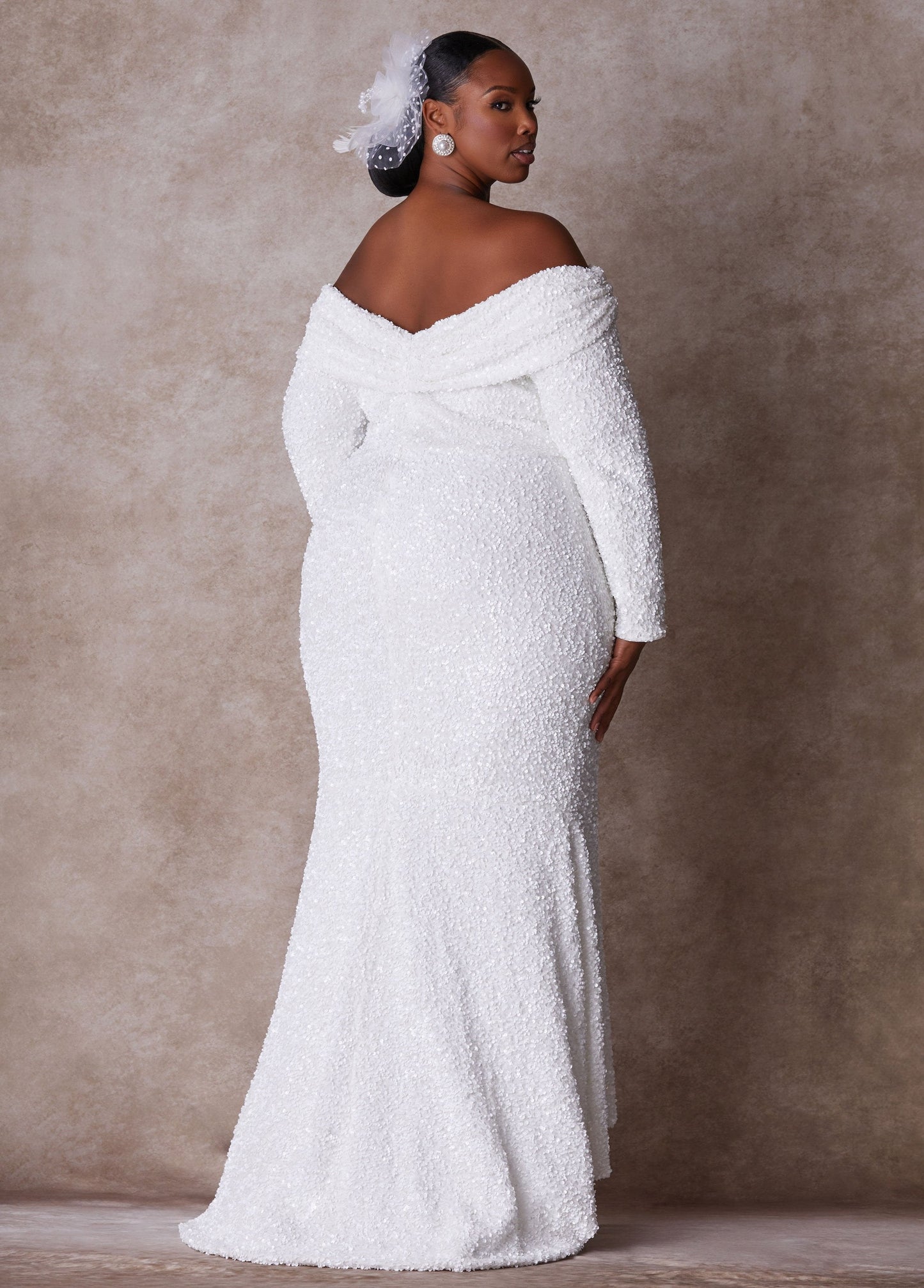 Ashley Stewart Plus Size Wedding Gown Plus Size Fitted Gown Plus Size Bridal Fashion White
