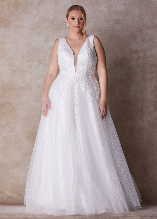 Ashley Stewart Plus Size Princess Gown Plus Size Wedding Gown Plus Size Bridal Fashion Egret