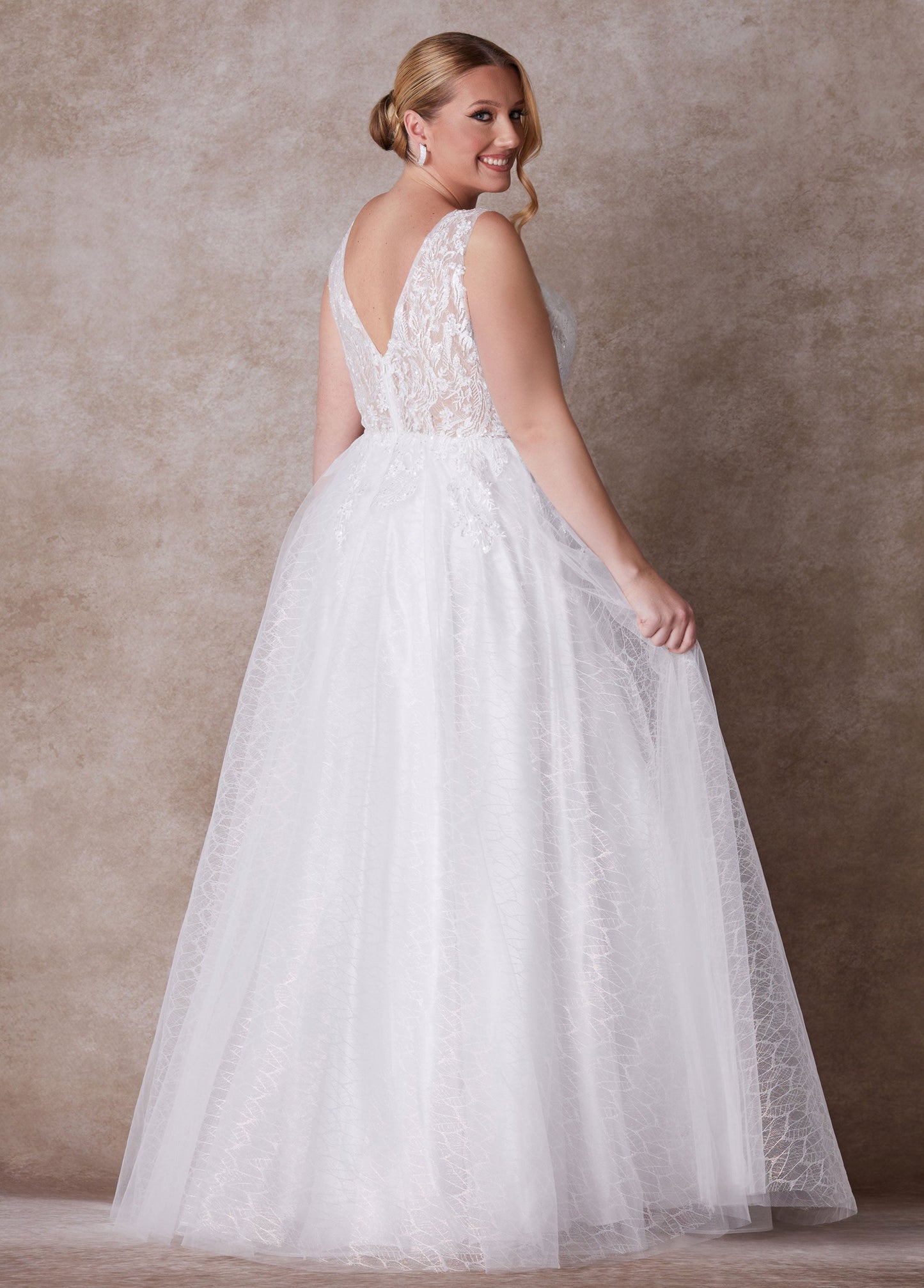Ashley Stewart Plus Size Princess Gown Plus Size Wedding Gown Plus Size Bridal Fashion Egret