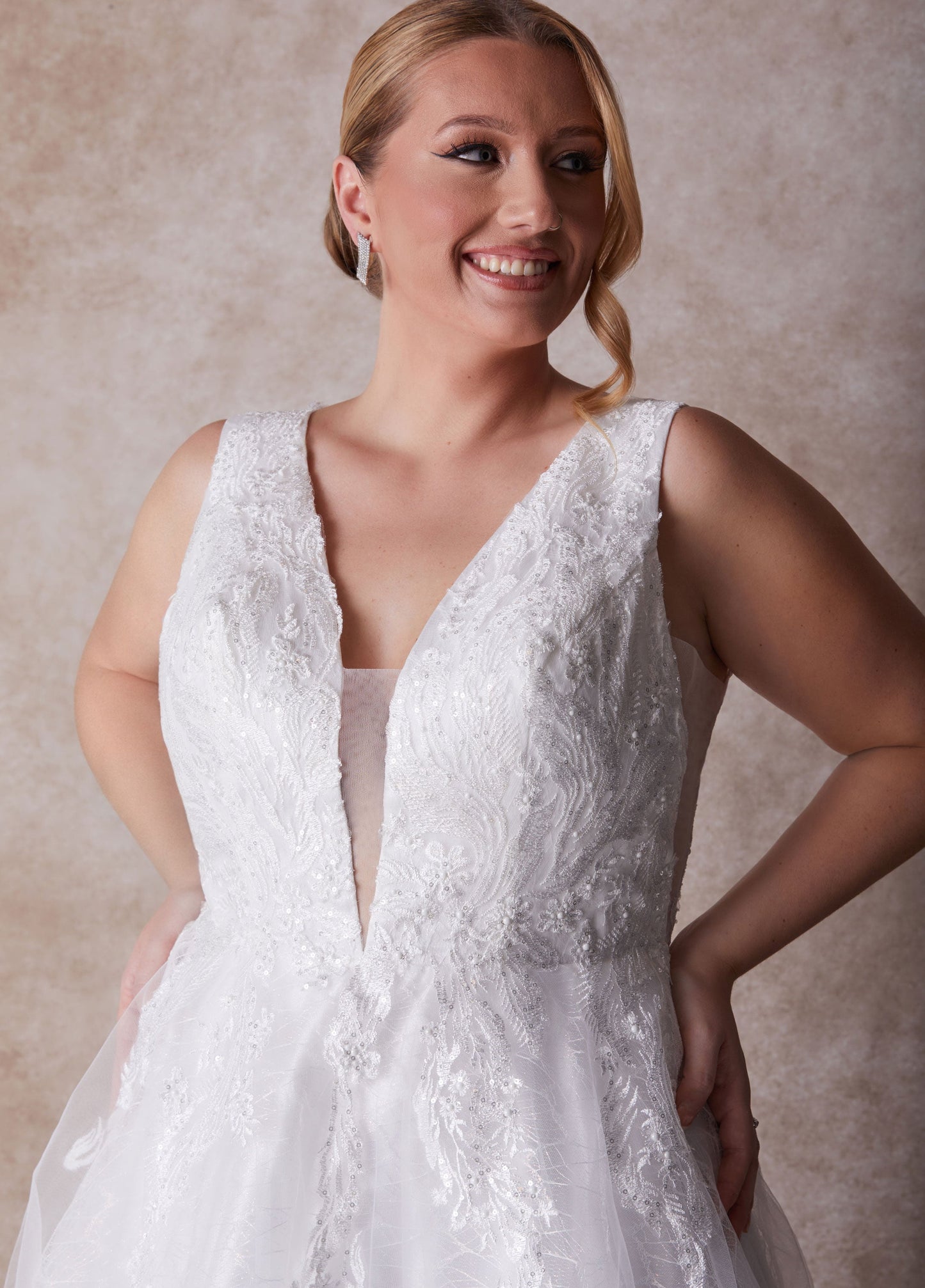 Ashley Stewart Plus Size Princess Gown Plus Size Wedding Gown Plus Size Bridal Fashion Egret