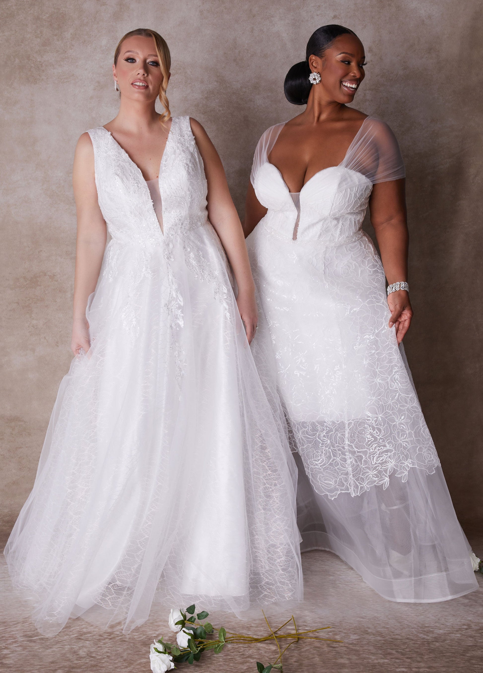Ashley Stewart Plus Size Princess Gown Plus Size Wedding Gown Plus Size Bridal Fashion Egret