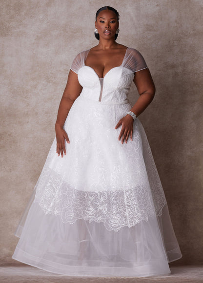 Ashley Stewart Plus Size Princess Wedding Gown Plus Size Bridal Gown Bridal Fashion White