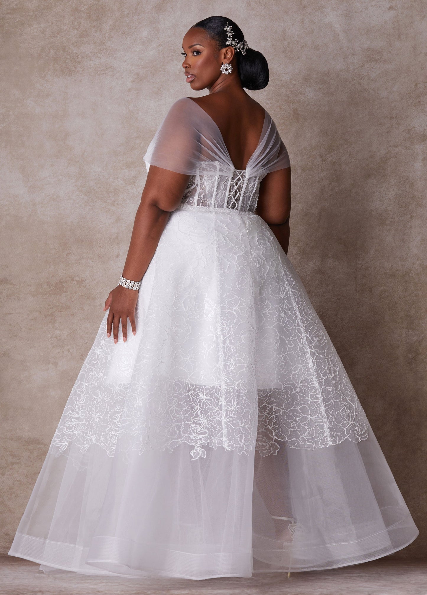 Ashley Stewart Plus Size Princess Wedding Gown Plus Size Bridal Gown Bridal Fashion White