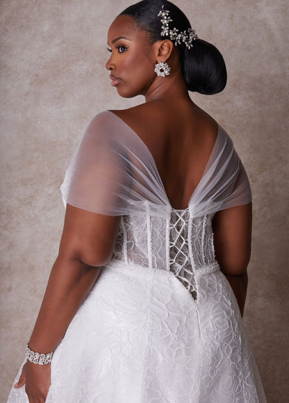 Ashley Stewart Plus Size Princess Wedding Gown Plus Size Bridal Gown Bridal Fashion White