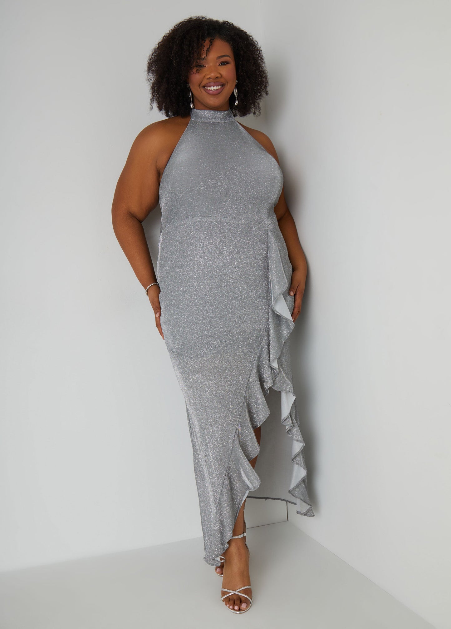 Ashley Stewart Plus Size Metallic Bridesmaid Gown Plus Size Bridal Fashion Champagne
