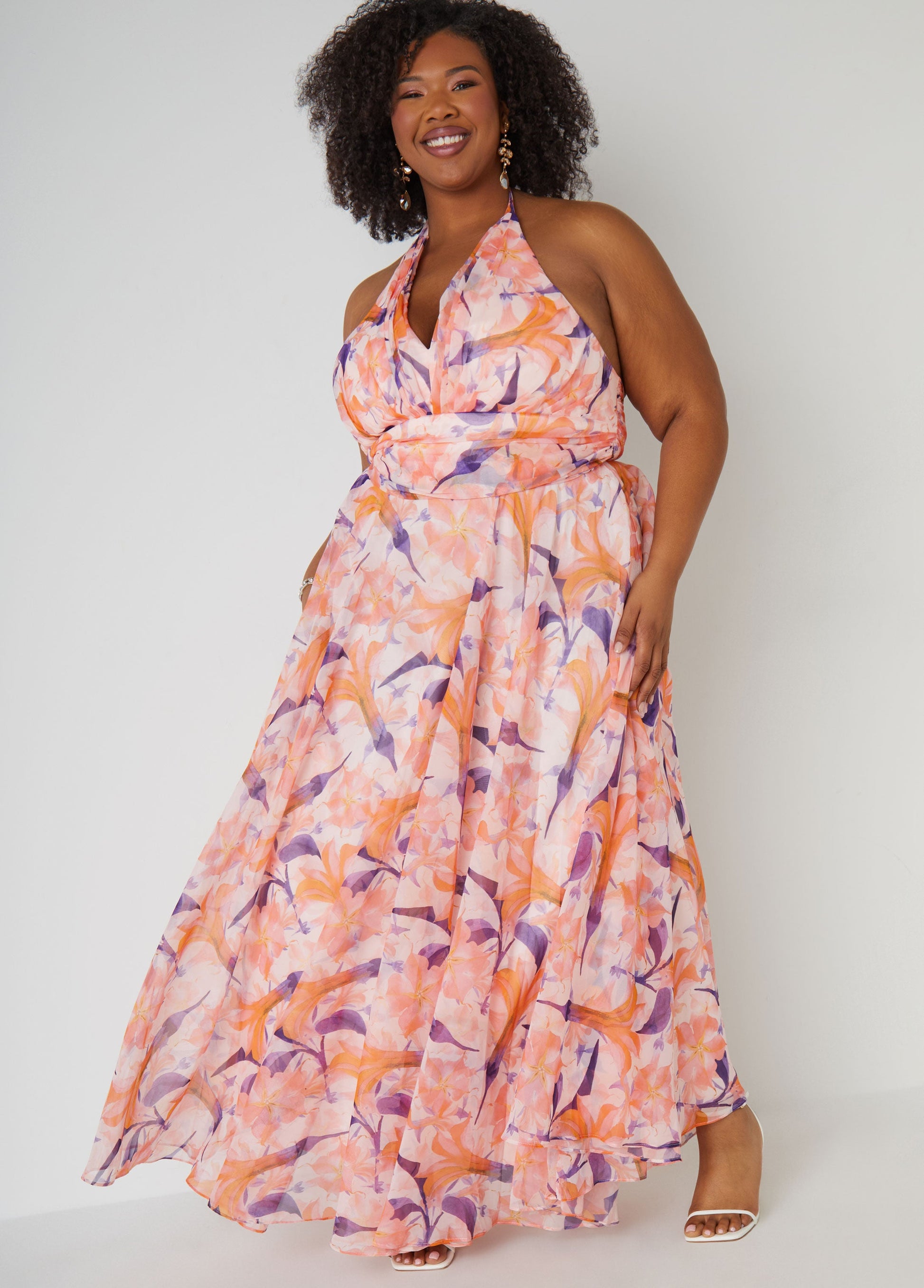 Ashley Stewart Plus Size Bridesmaid Gown Plus Size Dress Plus Size Bridal Fashion Pink