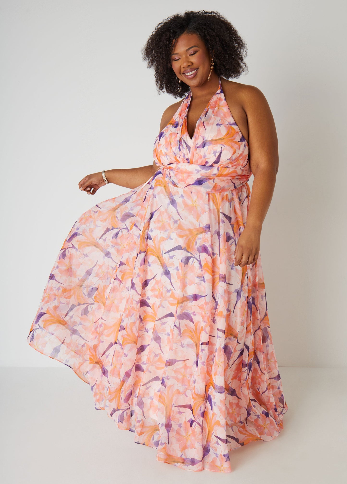 Ashley Stewart Plus Size Bridesmaid Gown Plus Size Dress Plus Size Bridal Fashion Pink