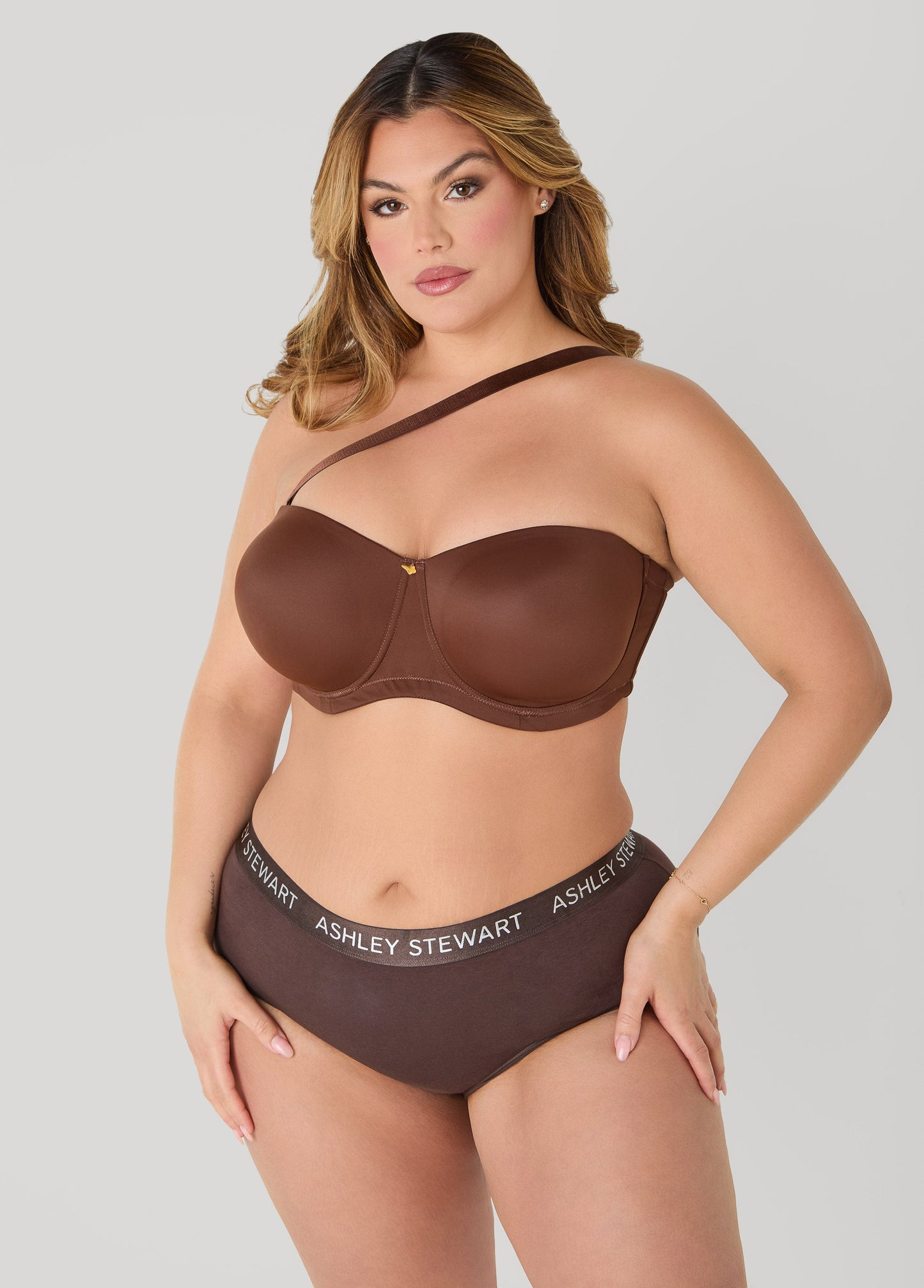 Ashley Stewart 6 Way Convertible Butterfly Bra Potting Soil