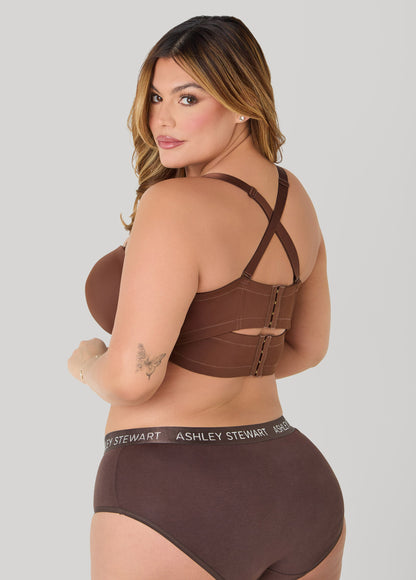 Ashley Stewart 6 Way Convertible Butterfly Bra Potting Soil