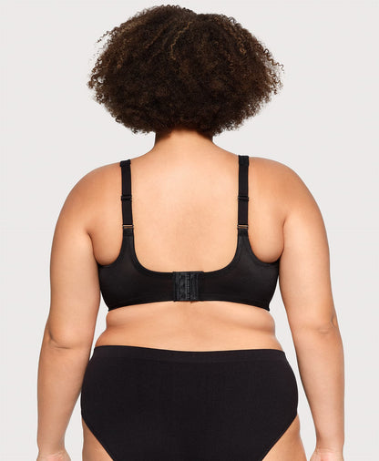 Ashley Stewart WonderWire® Underwire Minimizer Bra Black