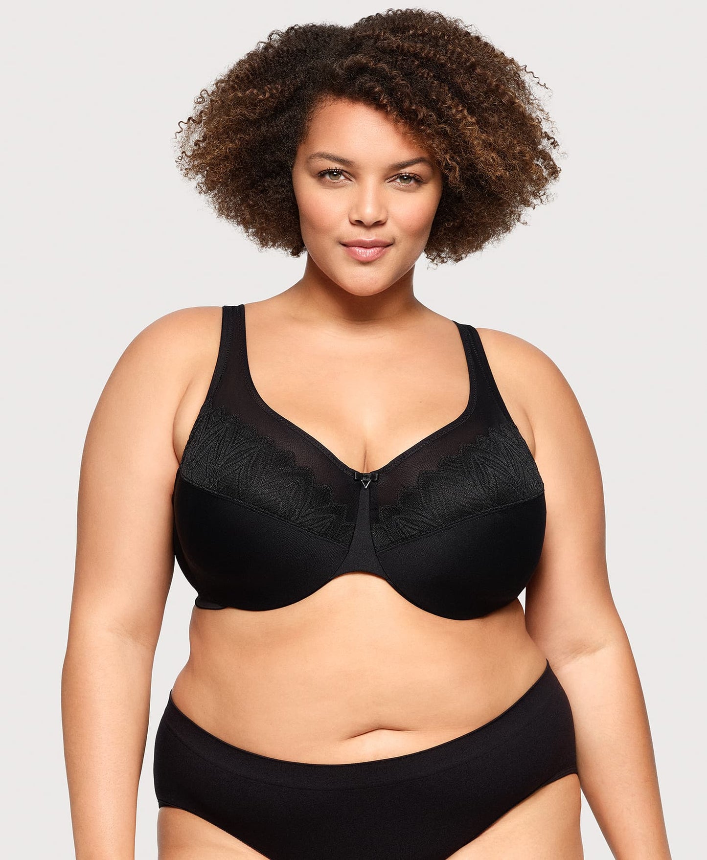 Ashley Stewart WonderWire® Underwire Minimizer Bra Black