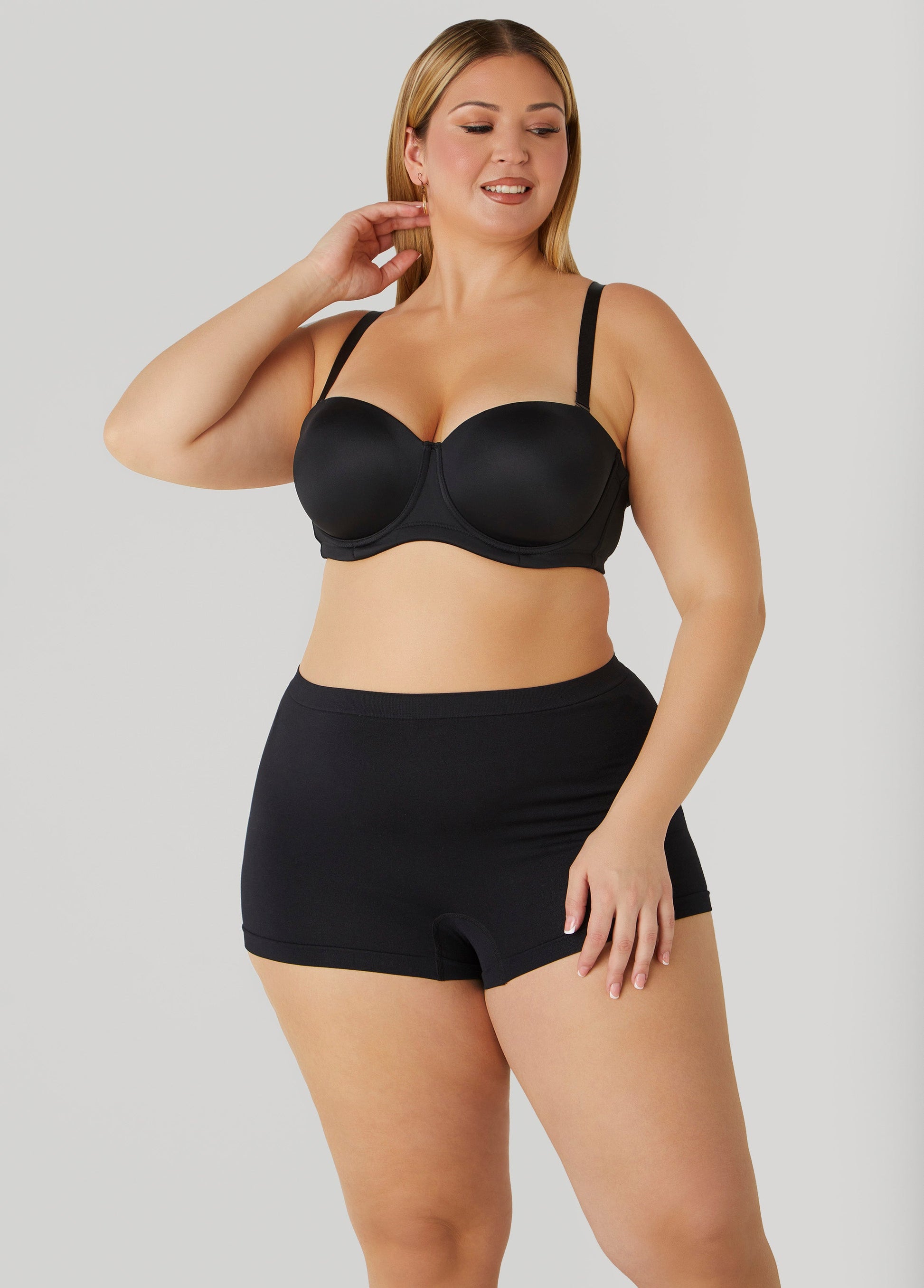 Ashley Stewart 5 Way Convertible Underwire Bra Black