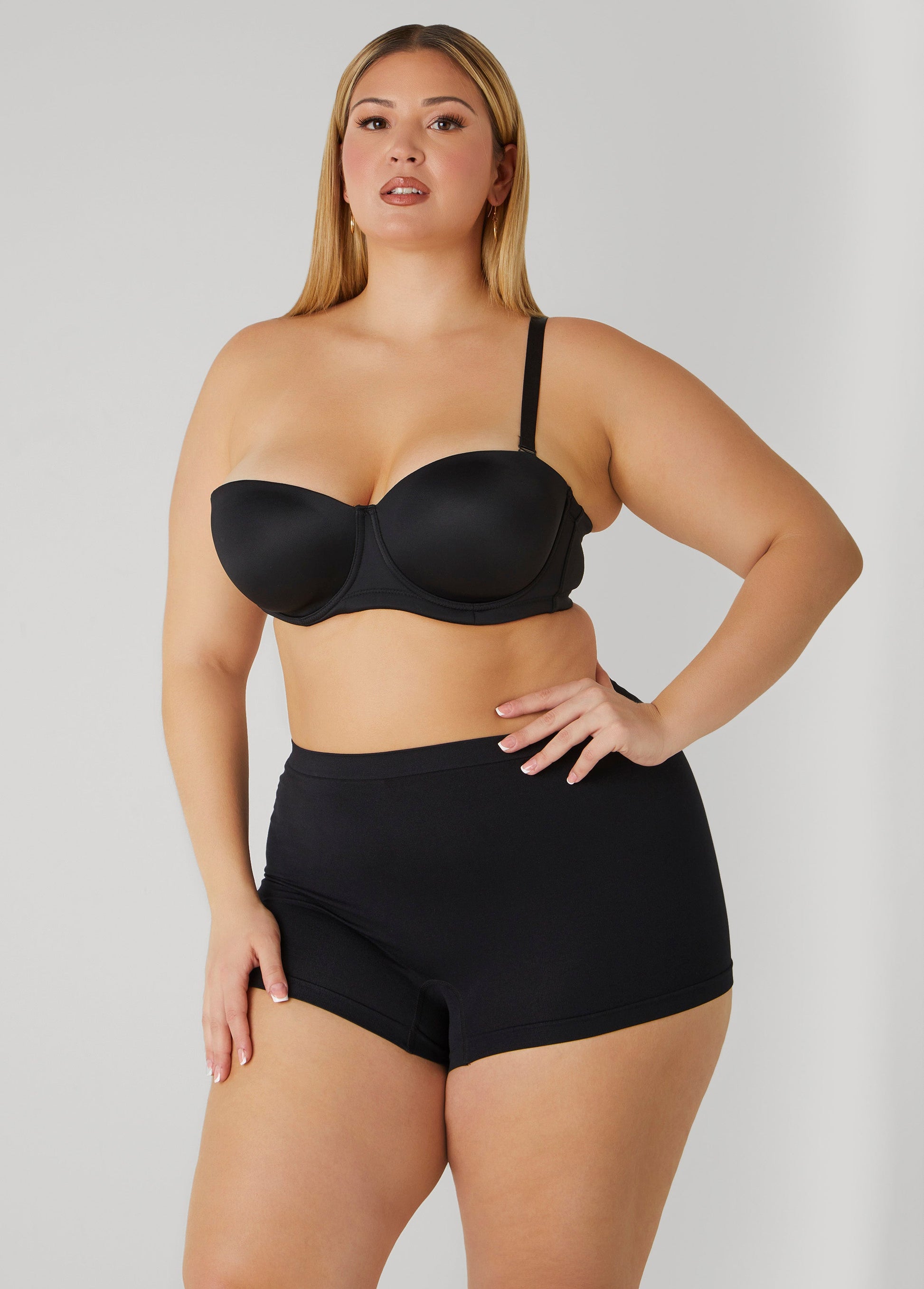 Ashley Stewart 5 Way Convertible Underwire Bra Black