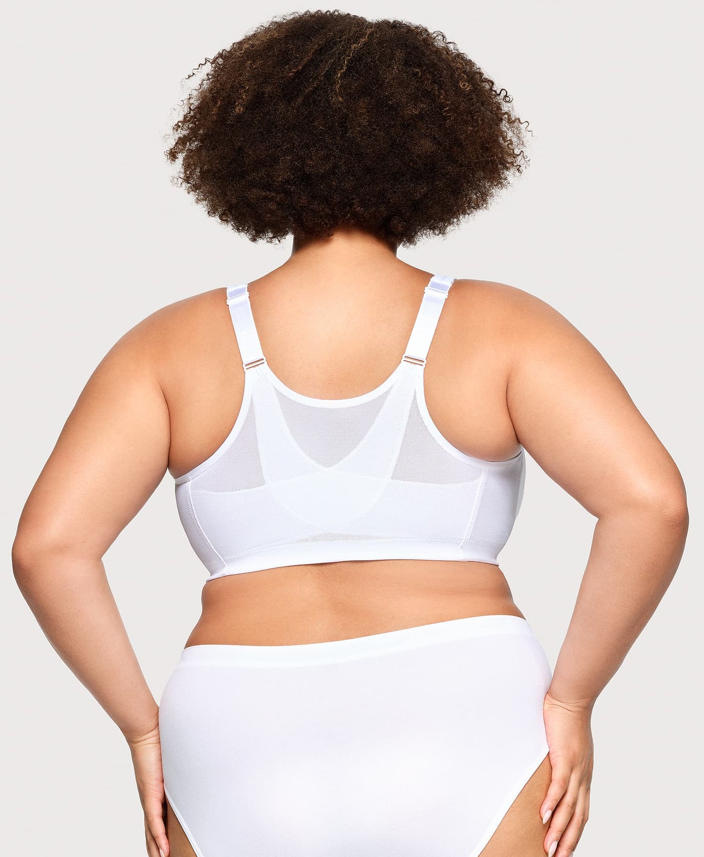 Ashley Stewart MagicLift Front-Closure Posture Back Bra White