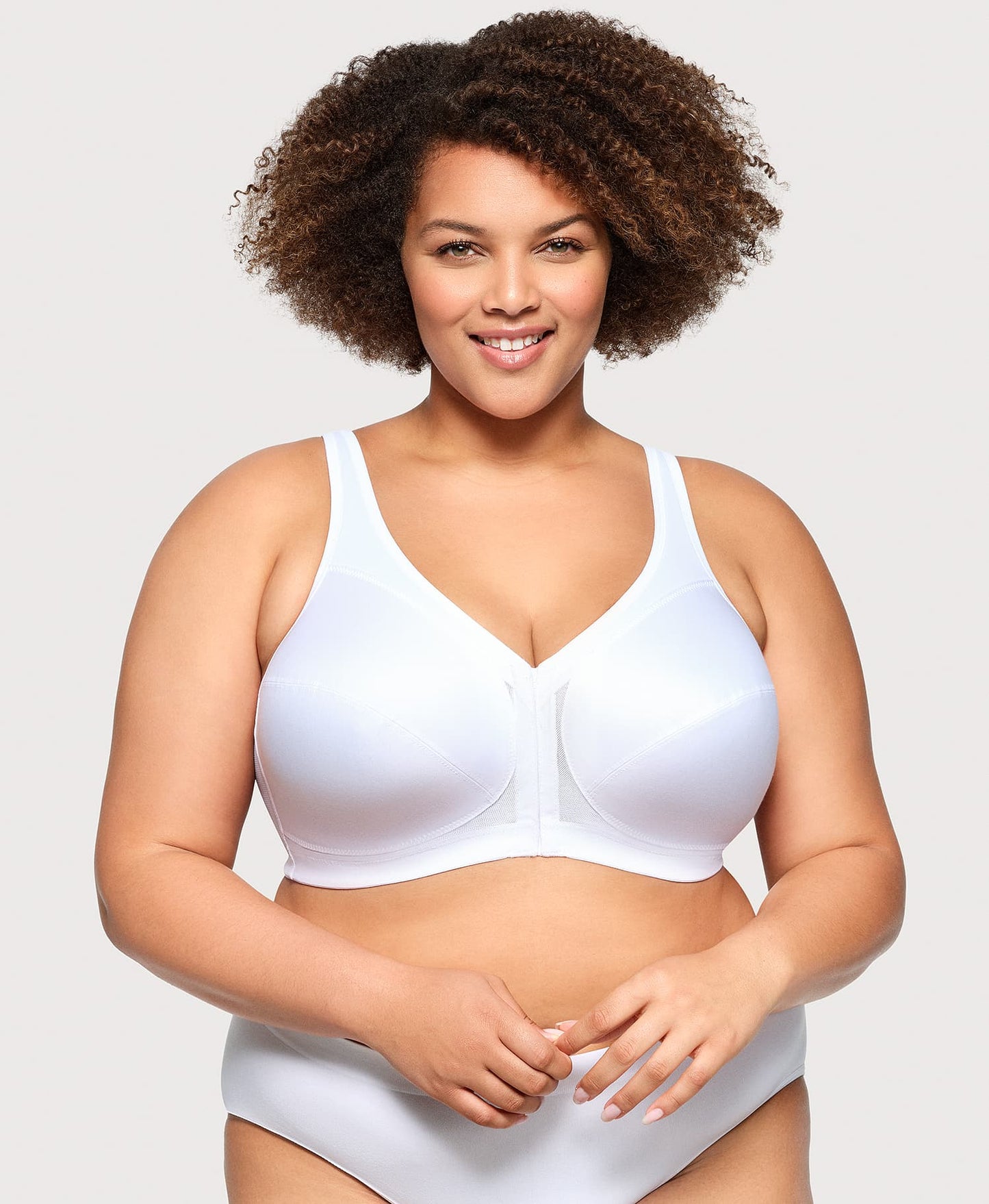 Ashley Stewart MagicLift Front-Closure Posture Back Bra White