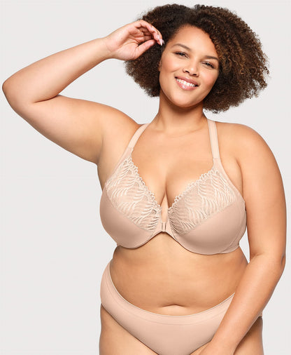 Ashley Stewart WonderWire® T Back Bra Cafe