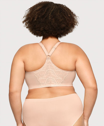 Ashley Stewart WonderWire® T Back Bra Cafe