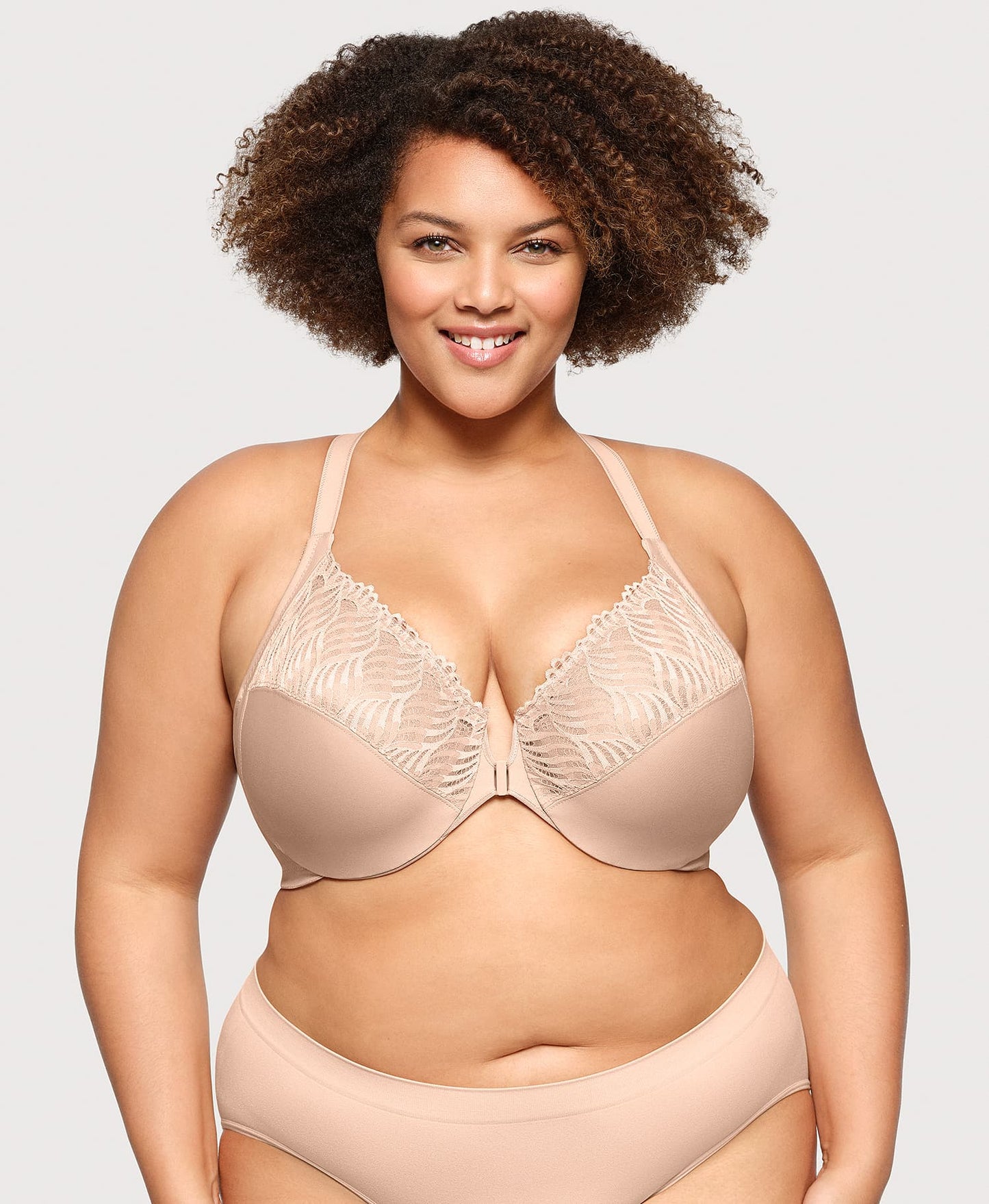 Ashley Stewart WonderWire® T Back Bra Cafe