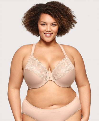 Ashley Stewart WonderWire® T Back Bra Cafe