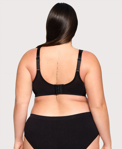 Ashley Stewart MagicLift Minimizer Bra Black