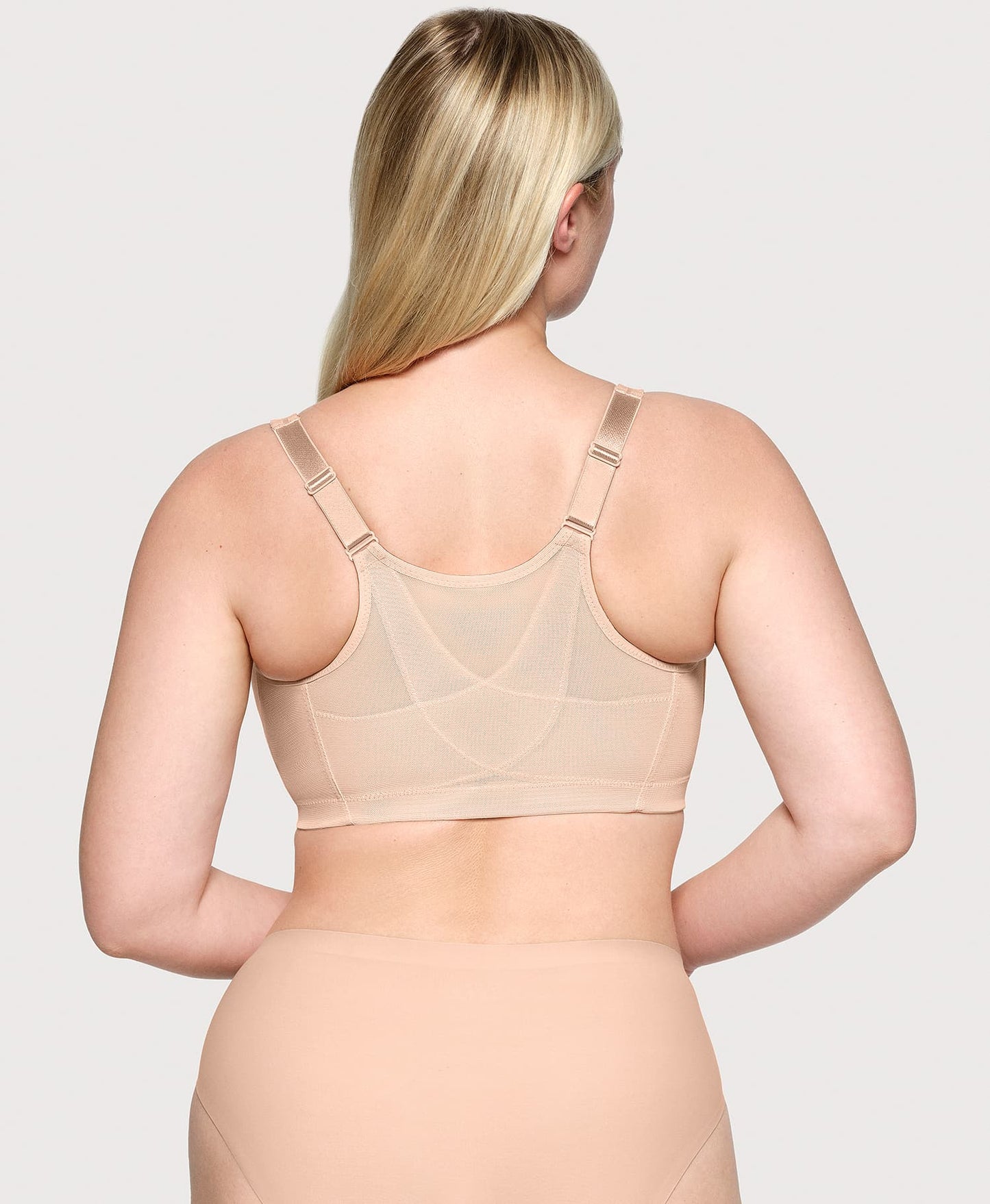 Ashley Stewart MagicLift Front-Closure Posture Back Bra Cafe