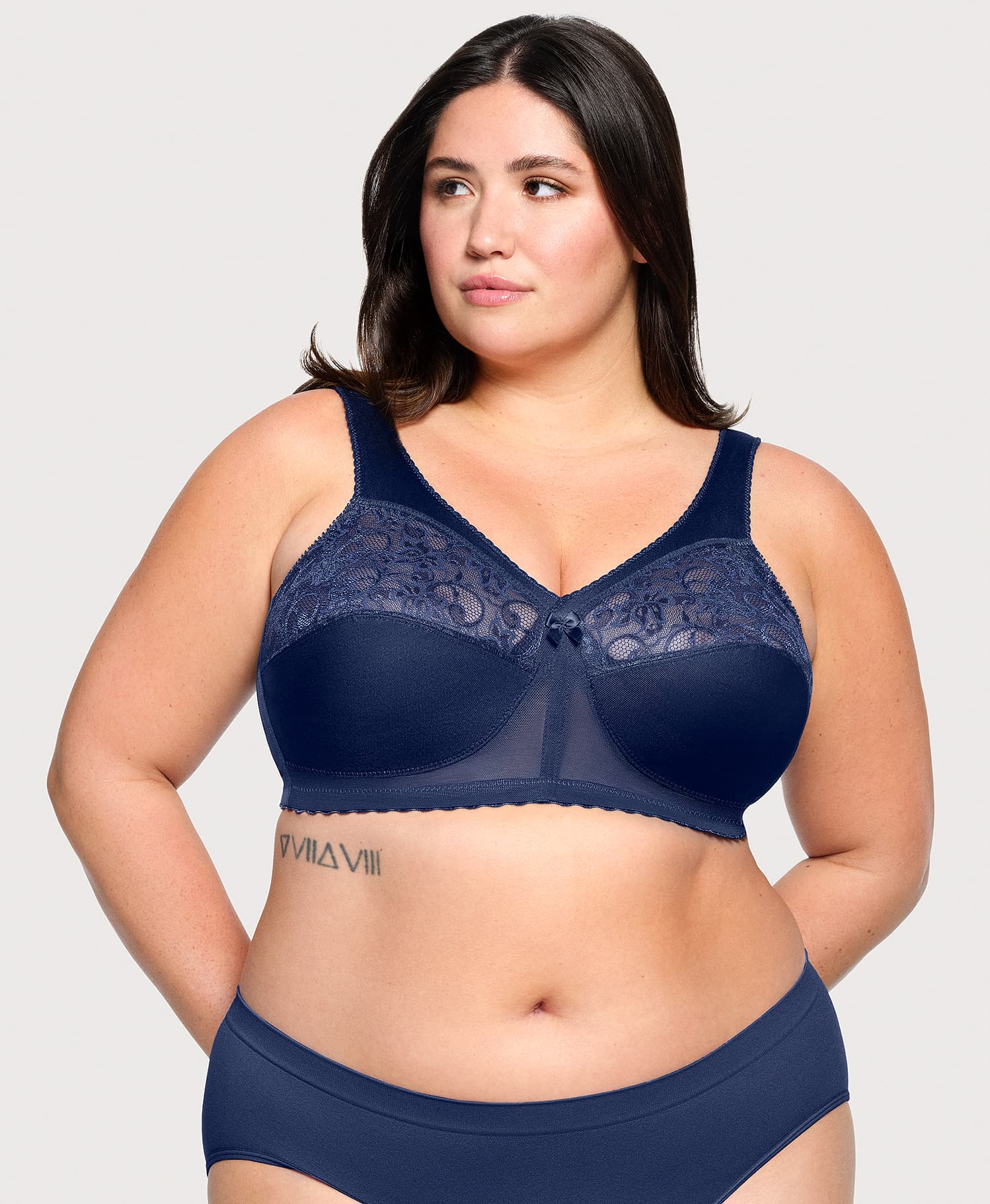Ashley Stewart MagicLift Original Support Bra Blue