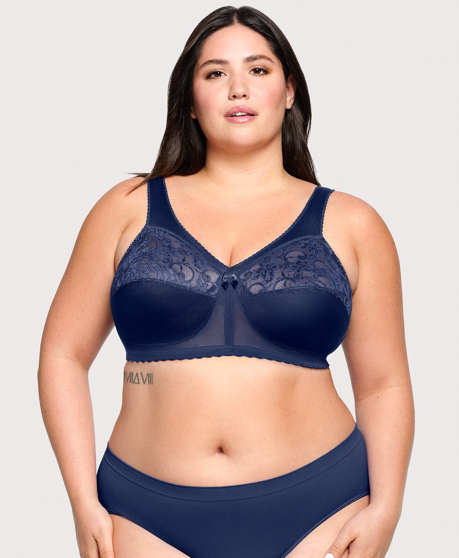 Ashley Stewart MagicLift Original Support Bra Blue