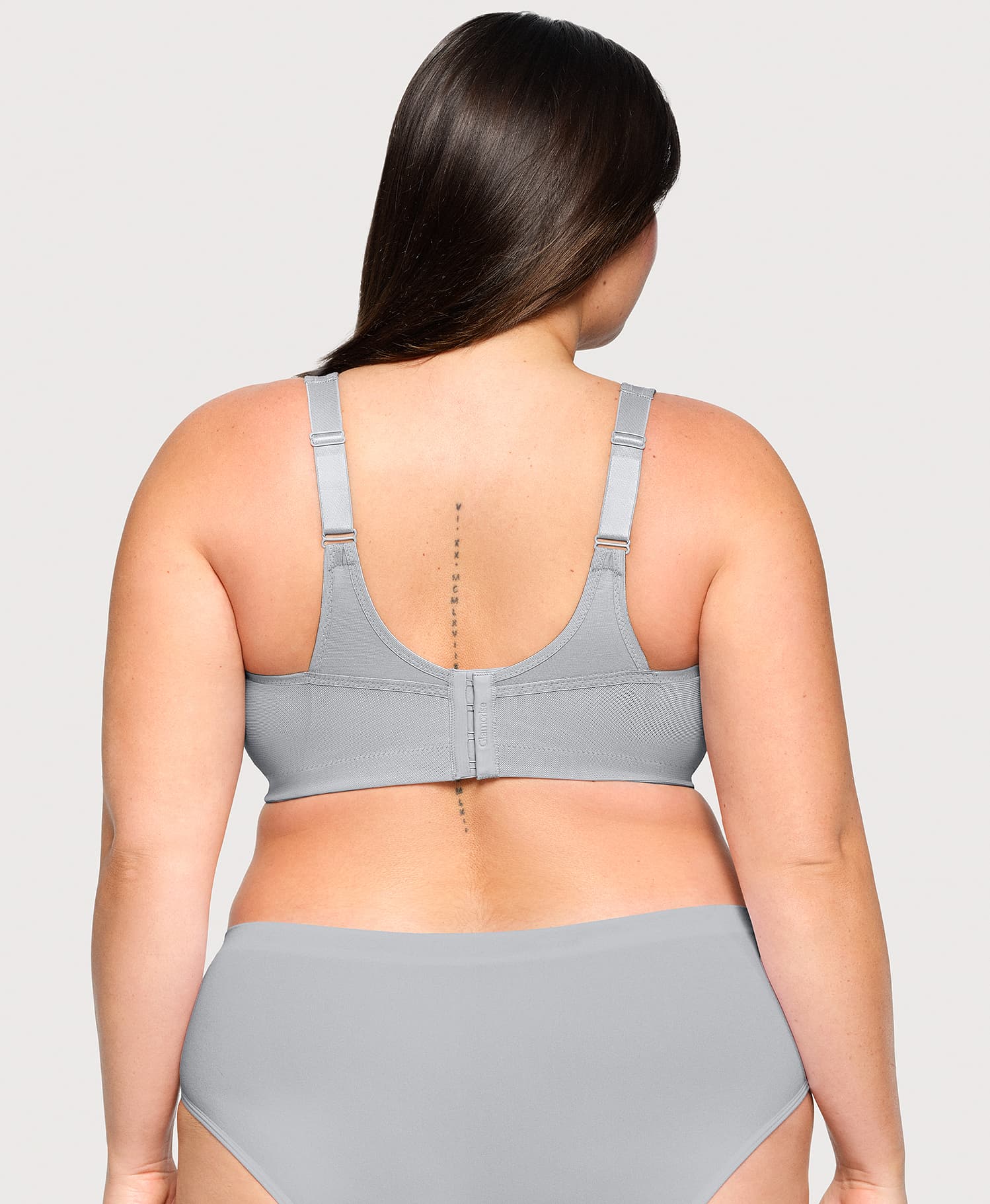 Ashley Stewart MagicLift Active Support Bra Gray Heather