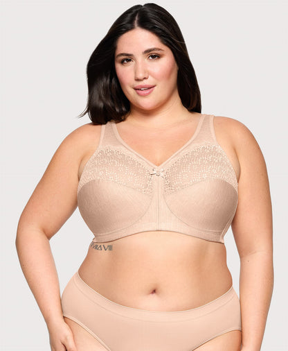 Ashley Stewart MagicLift Moisture Control Bra Cafe Heather