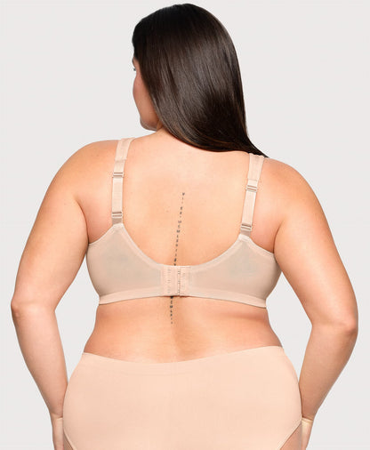 Ashley Stewart MagicLift Moisture Control Bra Cafe Heather