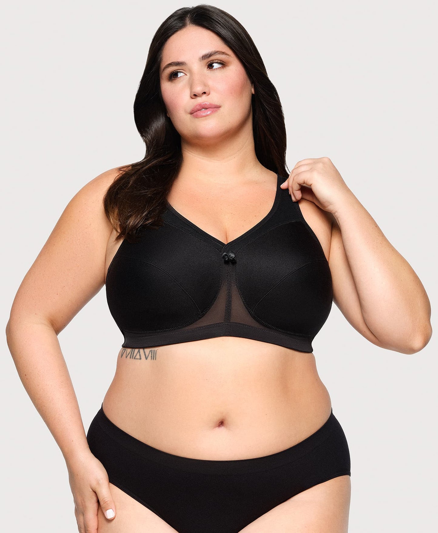 Ashley Stewart MagicLift Active Support Bra Black