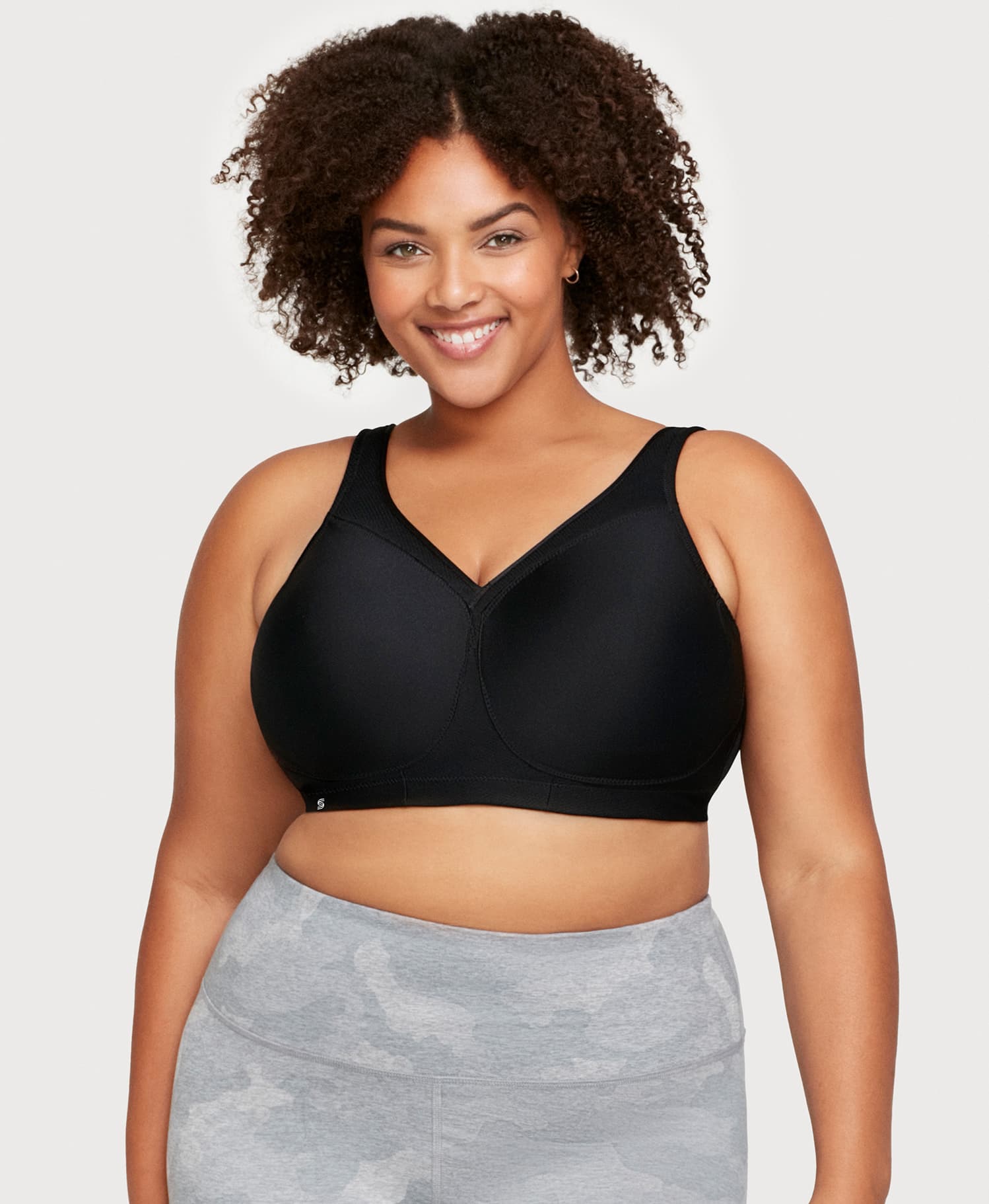 Ashley Stewart MagicLift Seamless Sports Bra Black