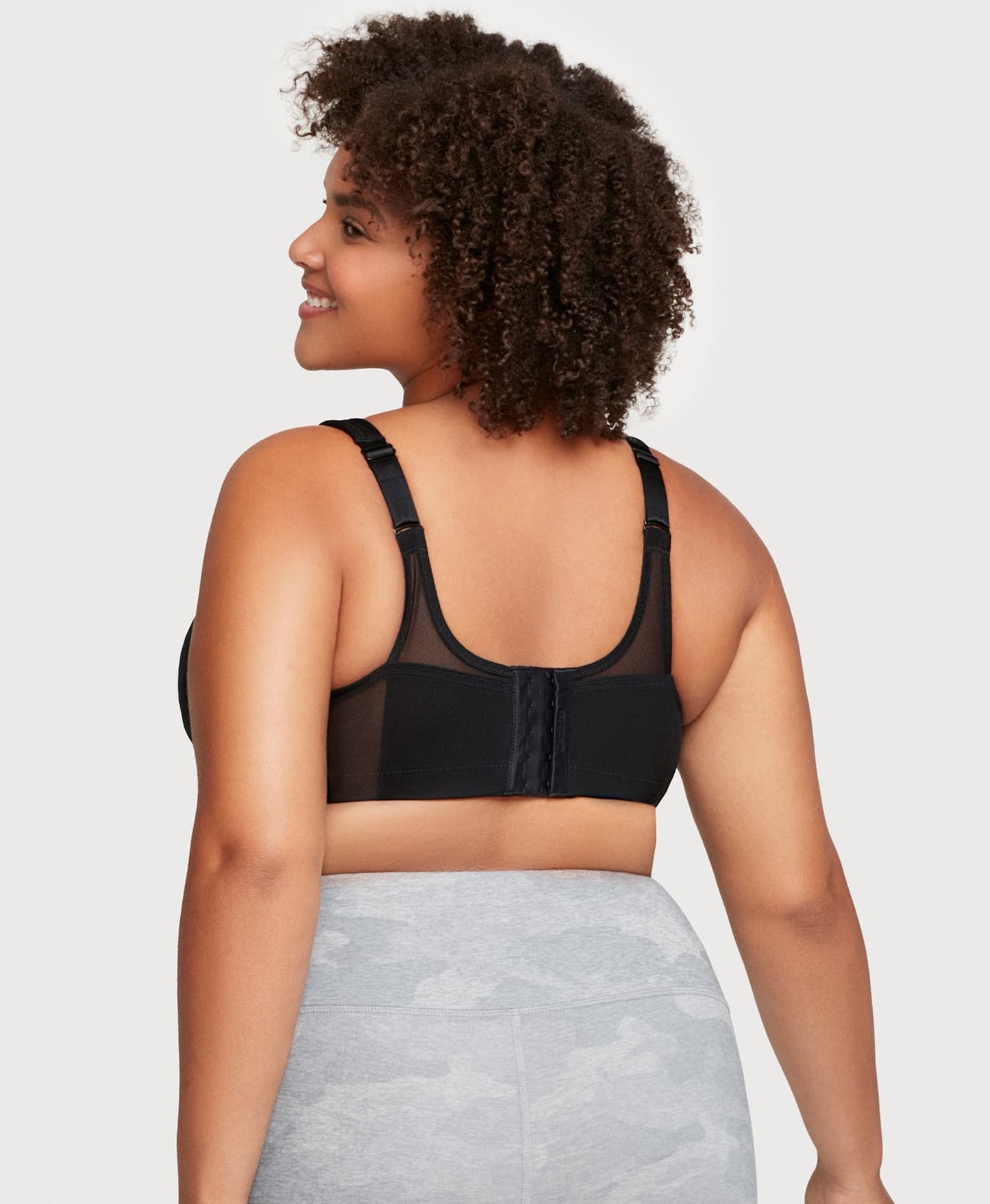 Ashley Stewart MagicLift Seamless Sports Bra Black