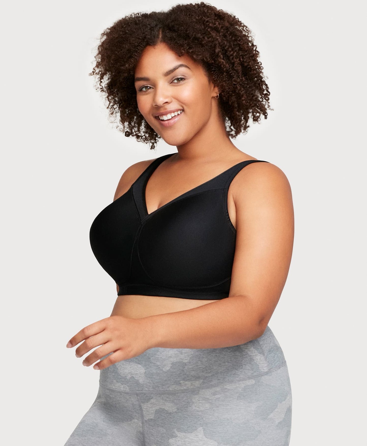 Ashley Stewart MagicLift Seamless Sports Bra Black