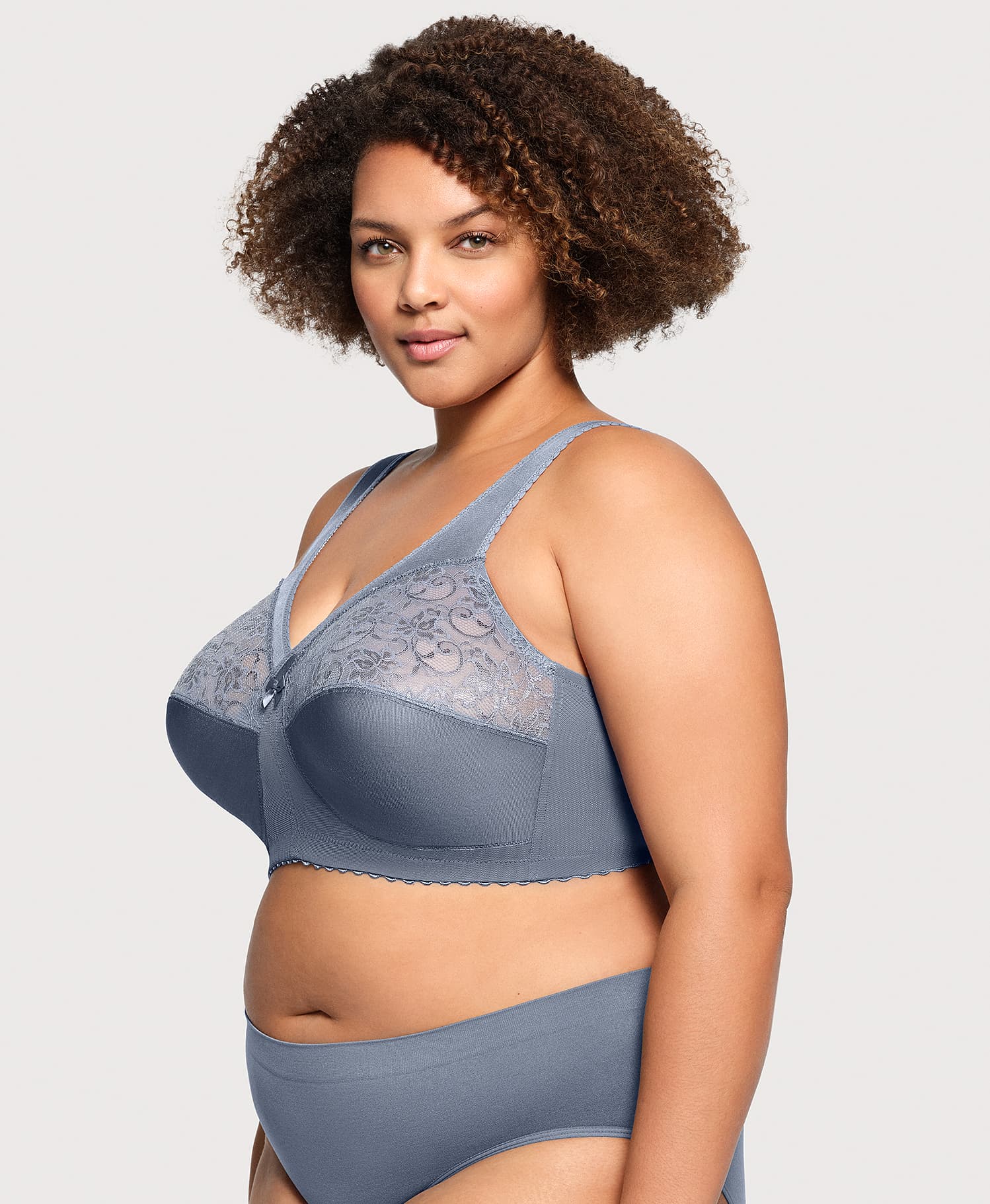 Ashley Stewart MagicLift Original Support Bra Folkstone Gray
