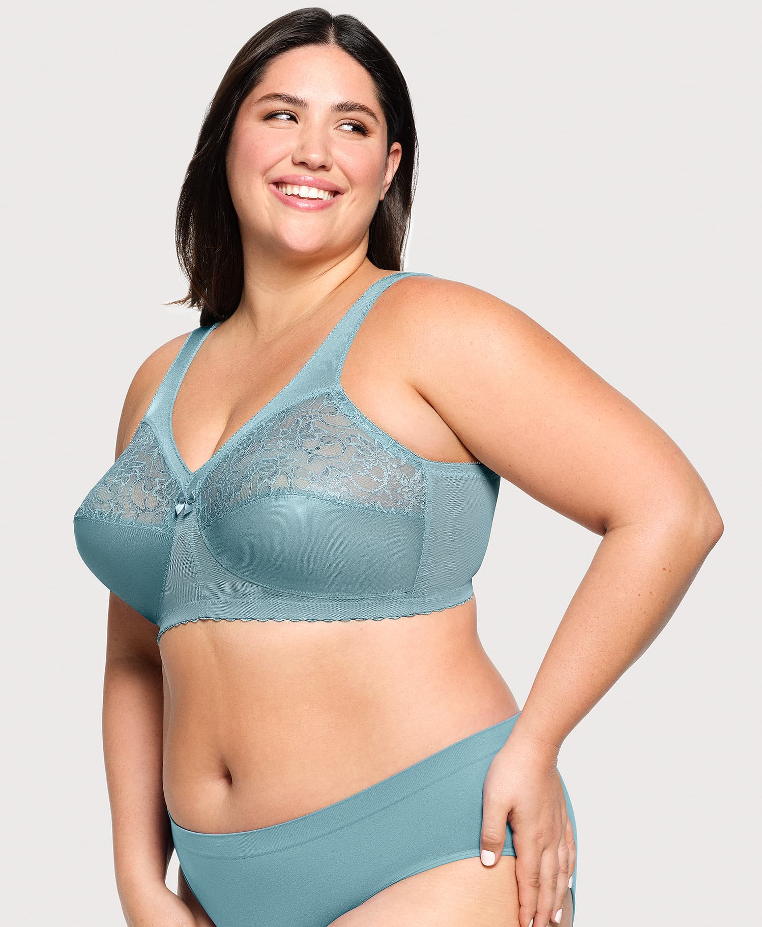 Ashley Stewart MagicLift Original Support Bra Glacier