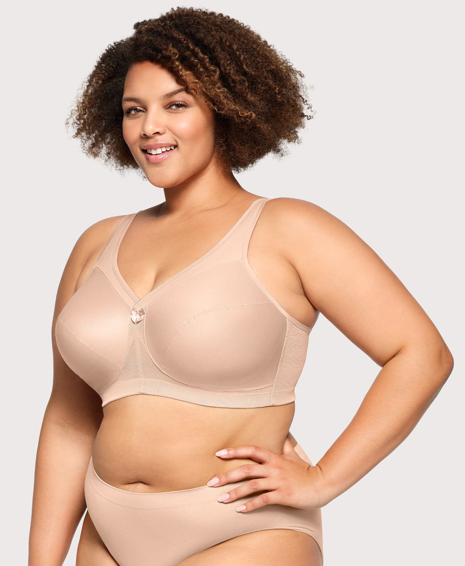 Ashley Stewart MagicLift Active Support Bra Cafe