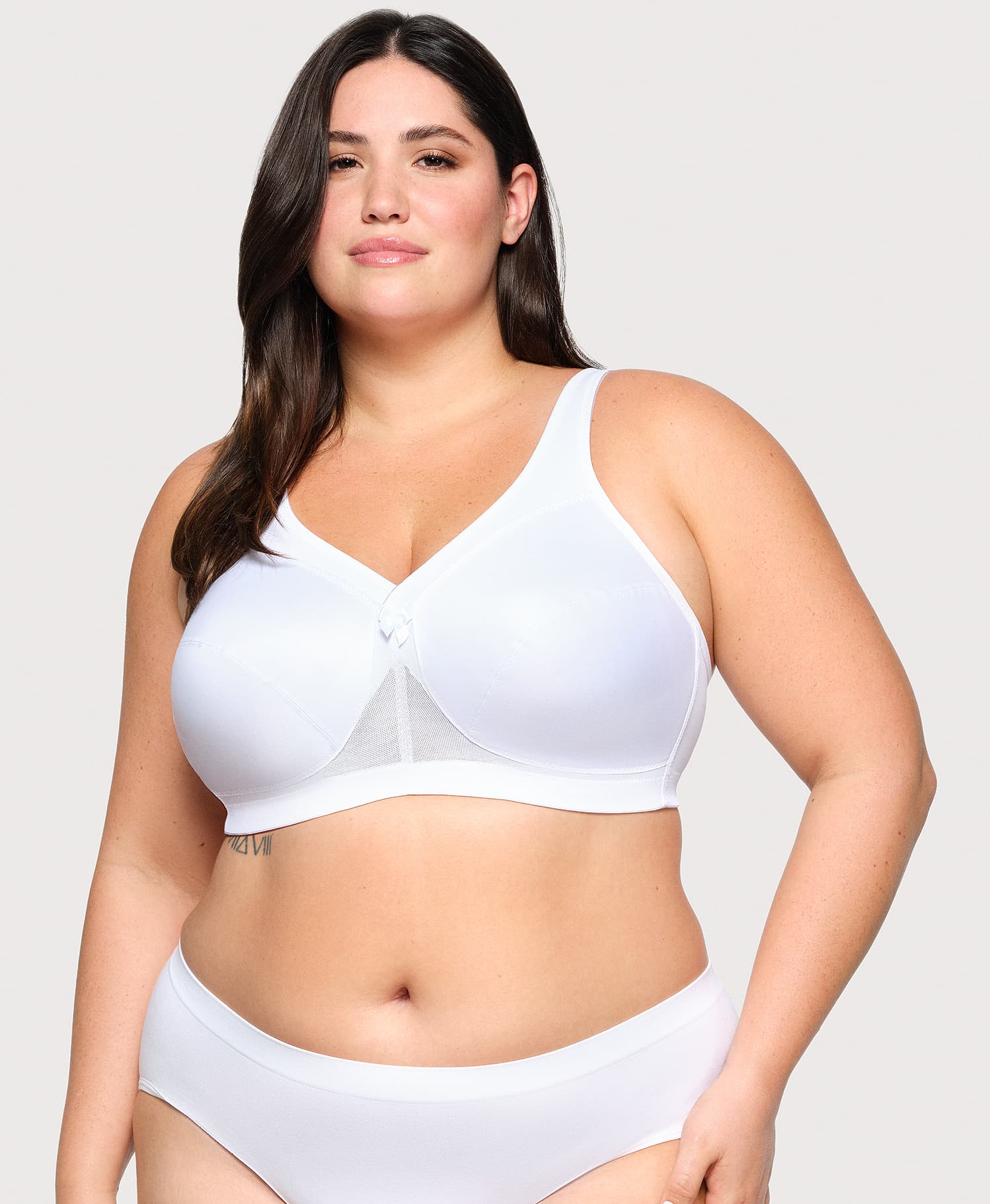 Ashley Stewart MagicLift Active Support Bra White