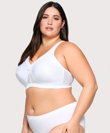 Ashley Stewart MagicLift Active Support Bra White