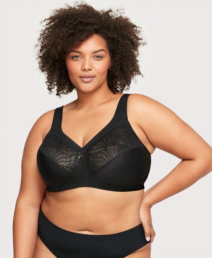 Ashley Stewart MagicLift Natural Shape Support Bra Black
