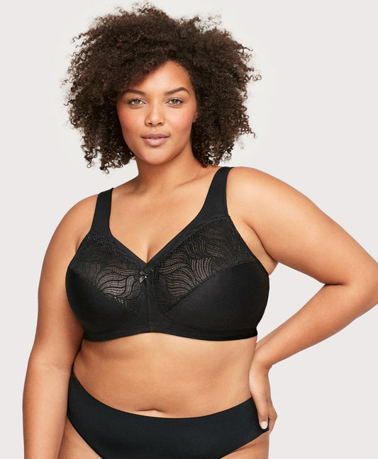 Ashley Stewart MagicLift Natural Shape Support Bra Black