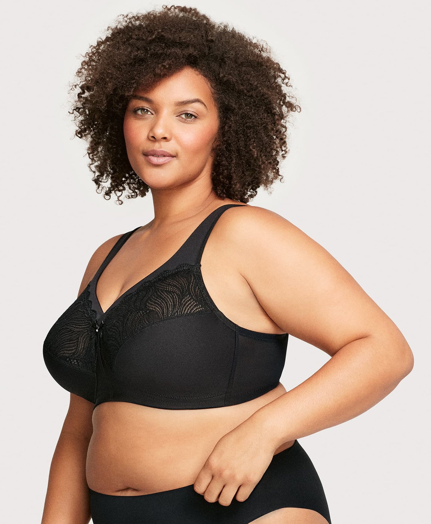 Ashley Stewart MagicLift Natural Shape Support Bra Black