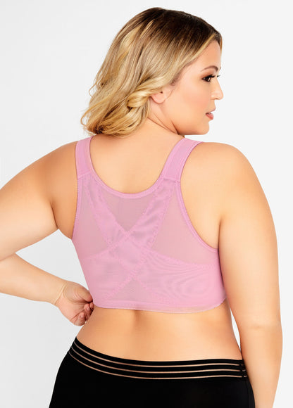 Ashley Stewart Plus Size Lingerie Lace Mesh No Wire Posture Support Sexy Sleek Bra Black